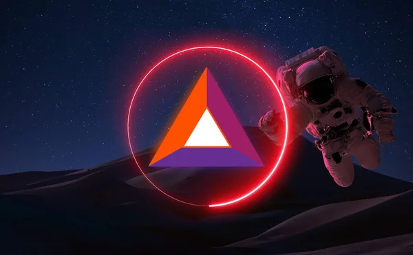 Temel Dikkat Kripto Para Birimi. Döviz ve grafiğinde BAT madeni para büyüme tablosu