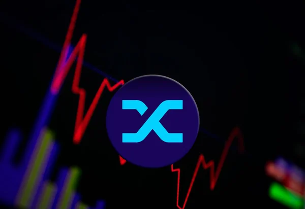 Sentetik SNX Kripto Para Birimi. Döviz ve grafiğinde madeni para büyüme tablosu