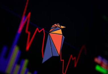 Ravencoin RVN Kripto Para Birimi. Döviz ve grafiğinde madeni para büyüme tablosu