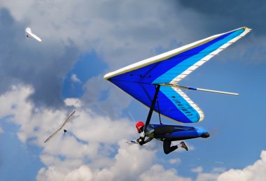 Hang gliding in Greifenburg, Austria clipart