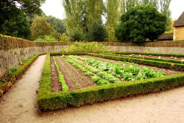Küçük yazlık bahçe içinde Kraliçe'nin hamlet, Versailles, Fransa