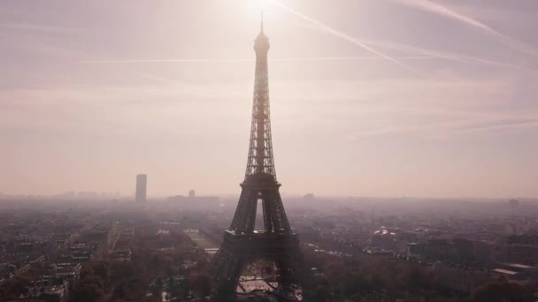 Эйфелева башня Париж 16 октября 2018 года — стоковое видео