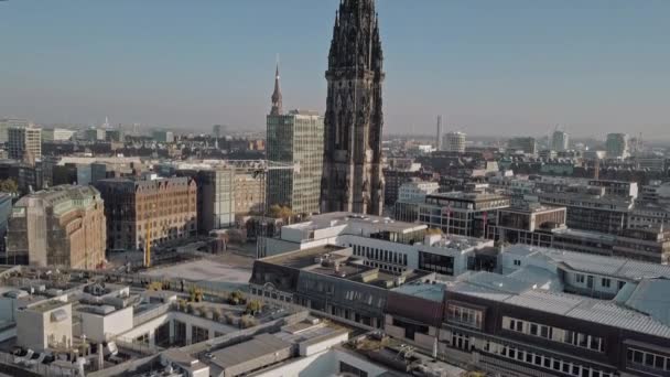 Luftaufnahmen von Hamburg im Oktober — Stockvideo