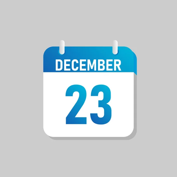 Calendário Diário Branco Ícone Dezembro Estilo Flat Design Fácil Editar —  Vetores de Stock