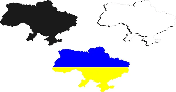 Ukrayna vektör harita — Stok Vektör