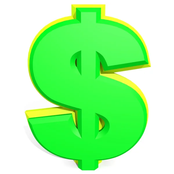 3D dolar işareti