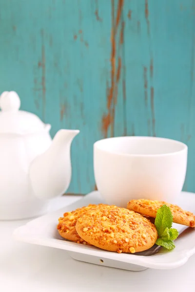 Galletas caseras con nueces y caramelo — Foto de Stock