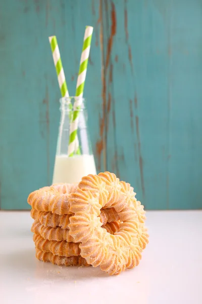 Koekjes met poedersuiker — Stockfoto