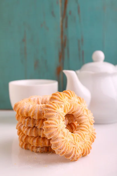 Koekjes met poedersuiker — Stockfoto