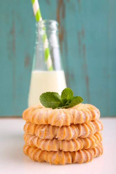Pudra şekerli kurabiyeler — Stok fotoğraf