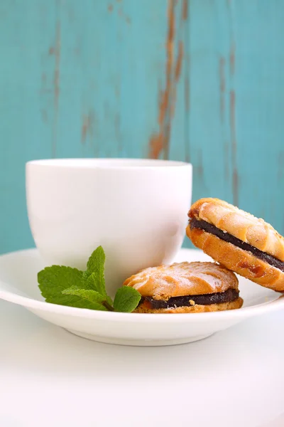 Galletas con azúcar en polvo — Foto de Stock