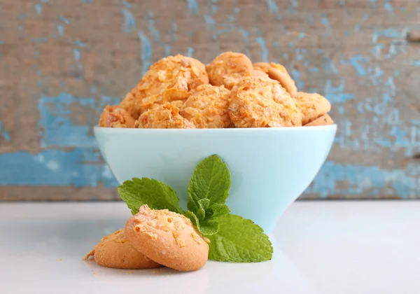 Leckere hausgemachte Plätzchen mit Haferflocken — Stockfoto