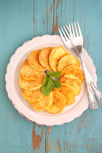 Cutlets (pancake) from caviar fish — Stock Photo, Image