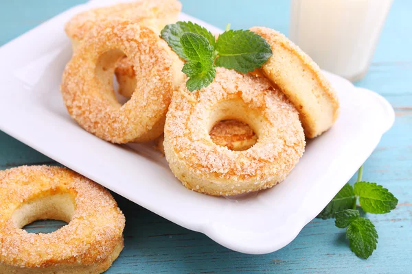 Anillos de galletas con azúcar — Foto de Stock