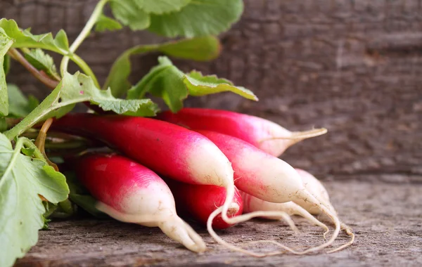 Bunch of red garden radishes — Stock Photo, Image