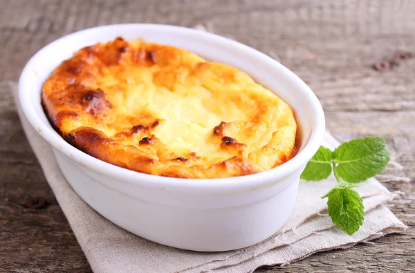 Cottage cheese casserole — Stock Photo, Image