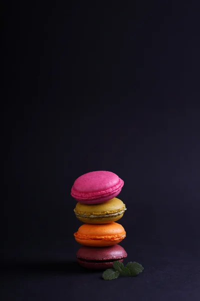 Färgglada macaroon kakor — Stockfoto