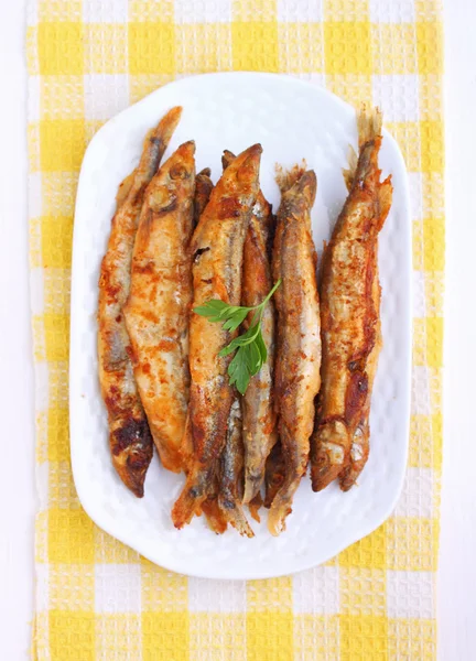 Peixe-capelim frito — Fotografia de Stock