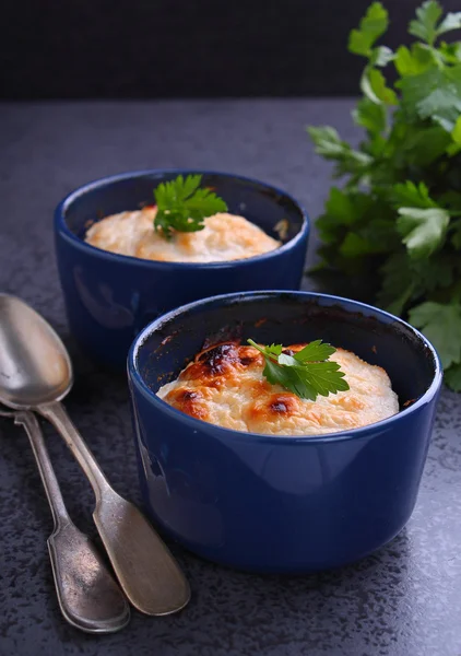 Casserole with cream and cheese — Stock Photo, Image