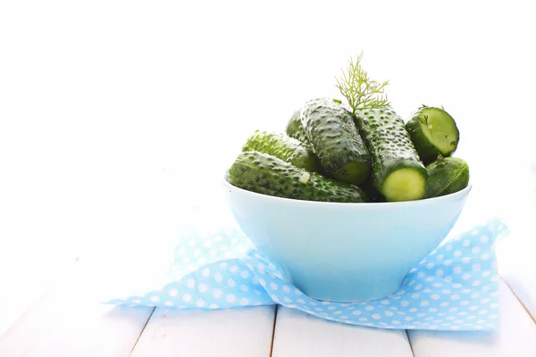 Fresh salted cucumbers — Stock Photo, Image