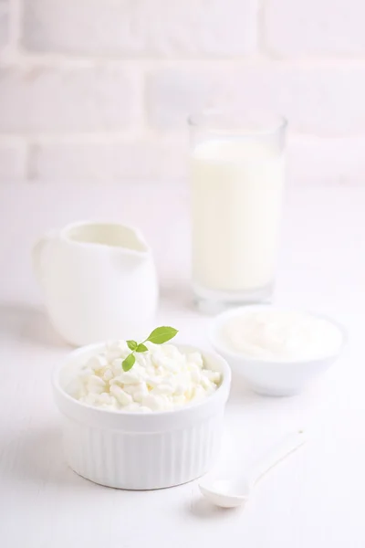 Mejeriet mjölkprodukter — Stockfoto