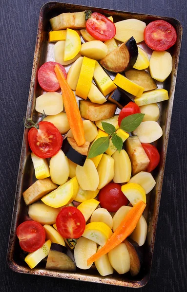 Raw vegetables for baking — Stock Photo, Image