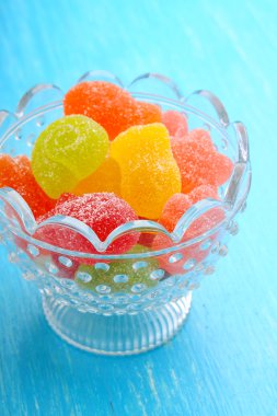 renkli marmelat şekerler