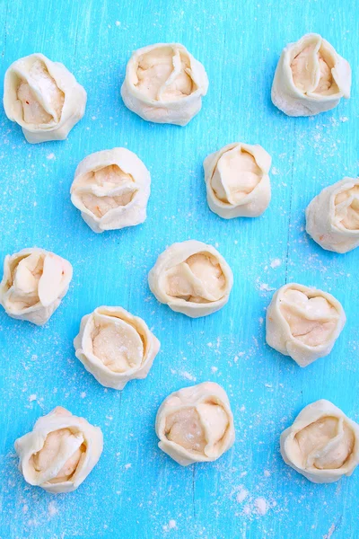 Dumplings met aardappel en pompoen — Stockfoto