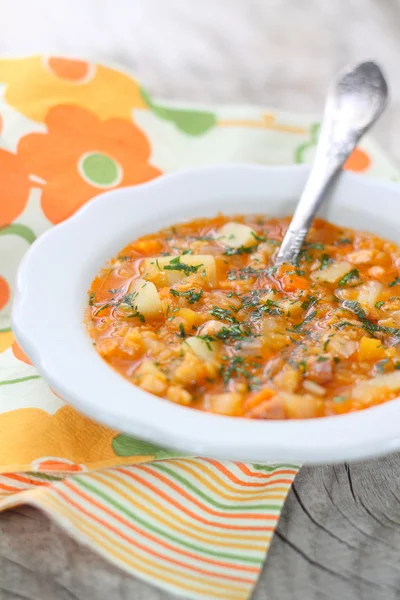 Tasty lentil soup — Stock Image Tasty lentil soup Stock Photo