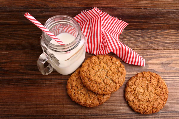 Biscotti di farina d'avena e latte — Foto Stock