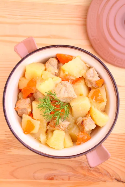 Vegetable stew with meat — Stock Photo, Image