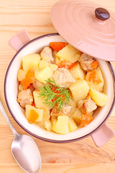 Vegetable stew with meat — Stock Photo, Image