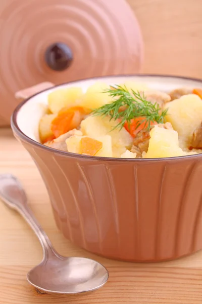 Vegetable stew with meat — Stock Photo, Image