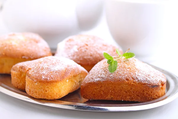 Muffins na forma de coração — Fotografia de Stock