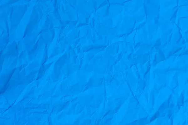 Modrý papír zmačkaný — Stock fotografie