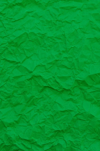 Embalagem amassada fundo de papel verde — Fotografia de Stock