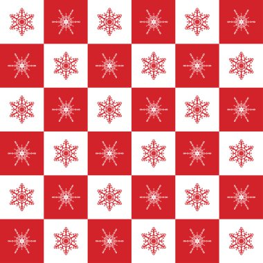 desen kar taneleri kırmızı kare