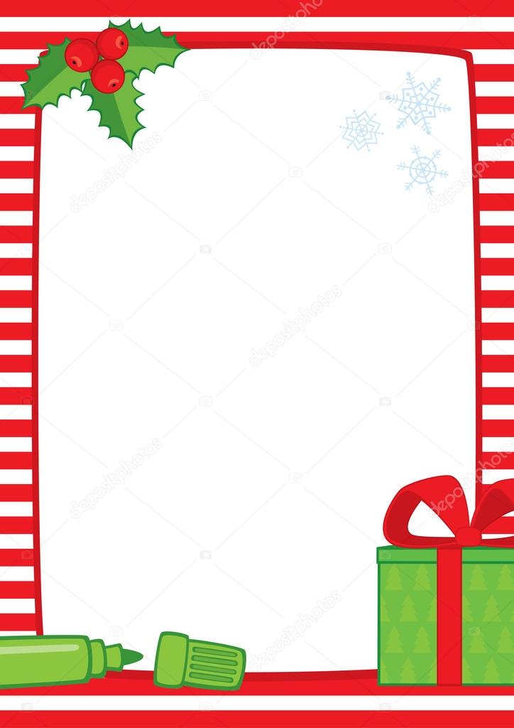 Christmas frame marker gift A3 stripes