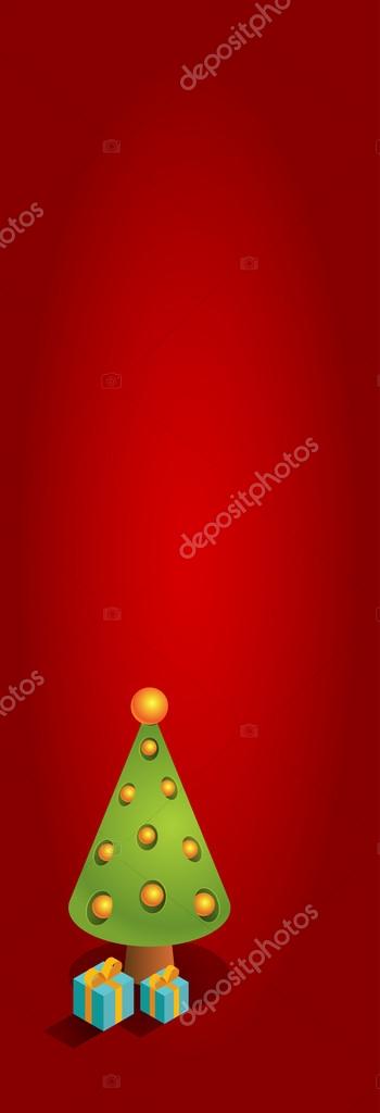 縦に長い尺のクリスマス ツリー赤 ストックベクター C Spoorloos 縦に長い尺のクリスマス ツリー赤 ストックベクター C Spoorloos