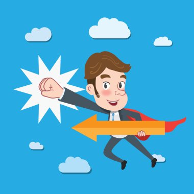 Drawing flat character design solving concept