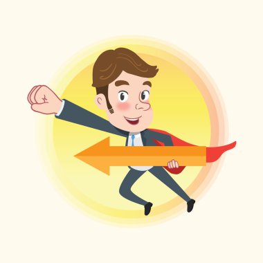 Drawing flat character design solving concept