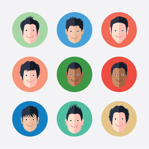 Set di icone avatar — Vettoriale Stock