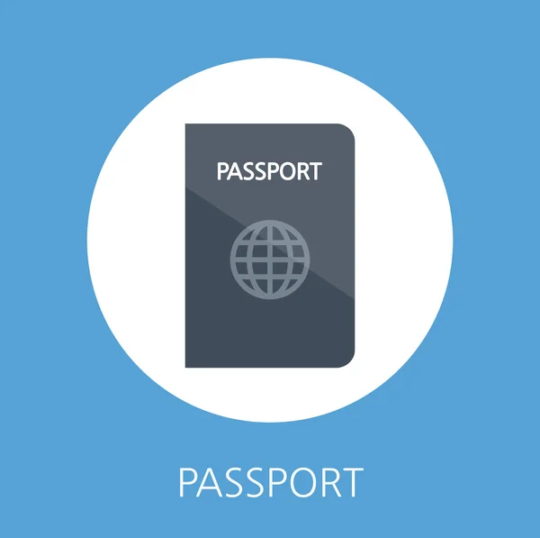 Illustration vectorielle des vacances d'été, design plat et concept de passeport — Image vectorielle