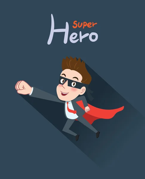 Drawing flat character design super hero concept — Stock Vector