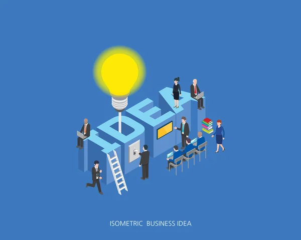 Flat 3d isometric vector illustration idea concept design, Abstract urban modern style, high quality business series. — Stockový vektor