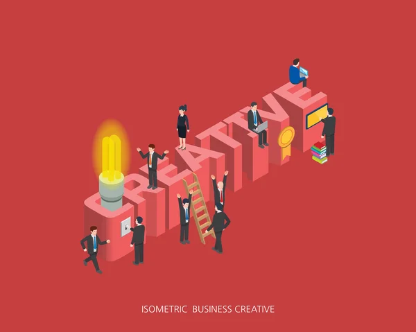 Flat 3d isometric vector illustration creative concept design, Abstract urban modern style, high quality business series. — Stockový vektor