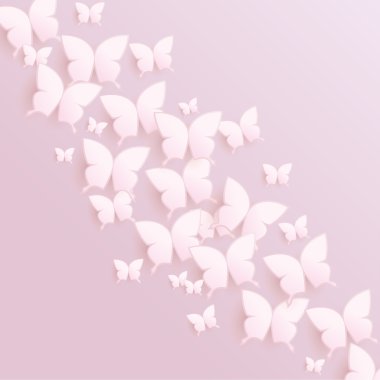 Kelebek arka plan pink - eps10 vektör