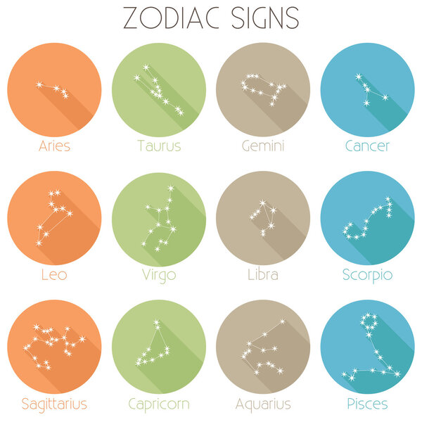 Horoscope Signs Constellations - vector icons