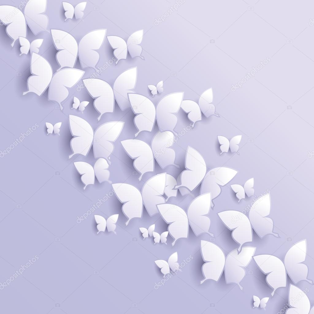 Lavender Butterfly Abstract Background vector eps10 — Stock Vector