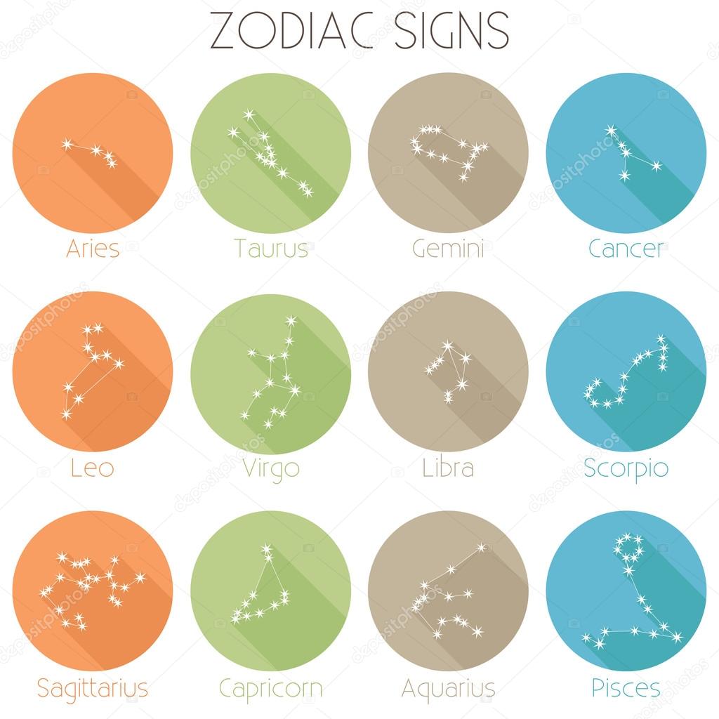 Horoscope Signs Constellations - vector icons